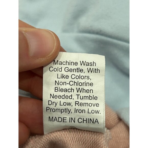 Shein Colorblock Pastel Pullover Hoodie Multicolor Sz 2 Relaxed Playful Kidcore - Picture 10 of 12